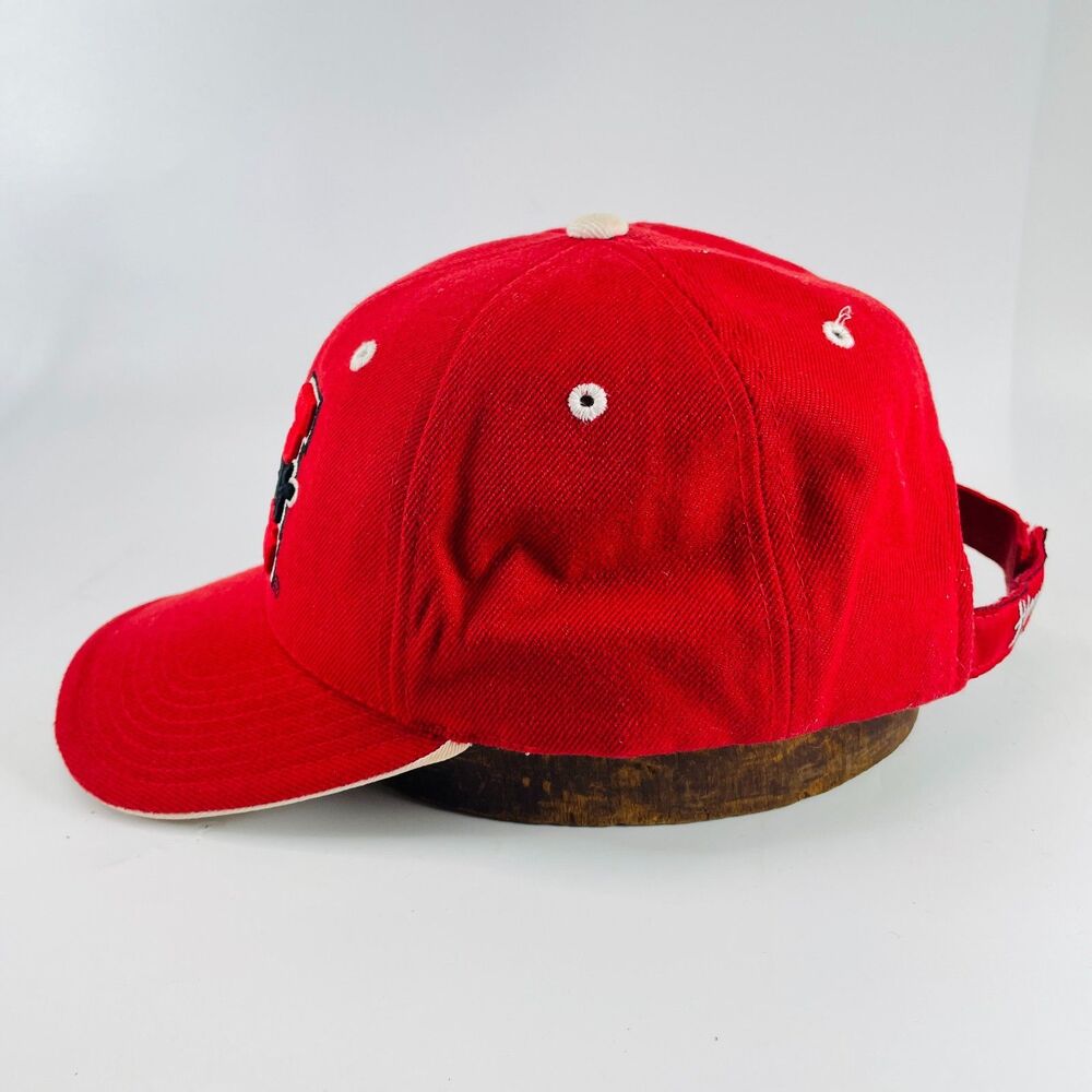 NEBRASKA CORNHUSKERS Red Colosseum Adjustable Strapback Hat Cap 'N' Logo NCAA - Picture 3 of 10